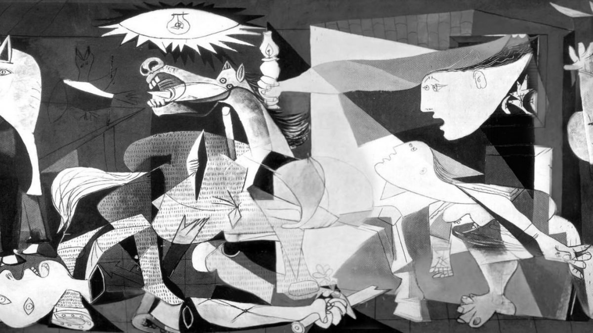 Picasso'nun savaşın acılarını resmettiği tablosu 'Guernica'