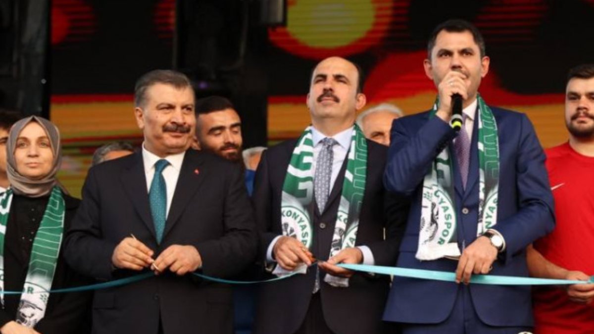 Murat Kurum ve Fahrettin Koca, Konyalılar Günü'ne katıldı