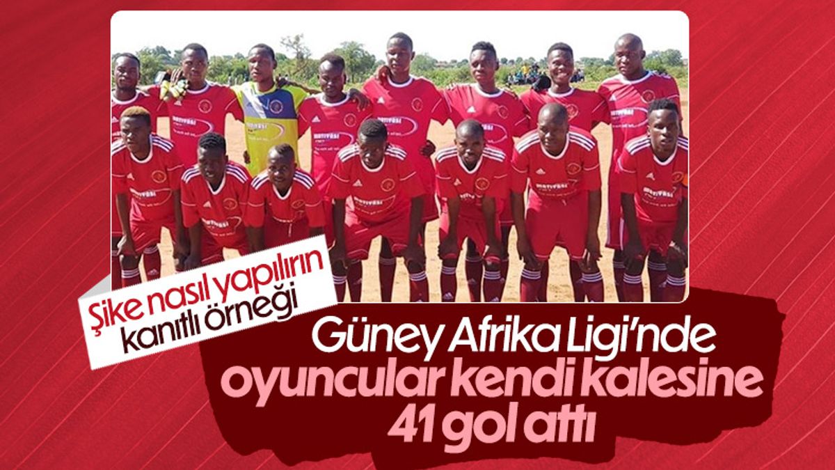 Güney Afrika Ligi'nde bir maçta 60 gol atıldı