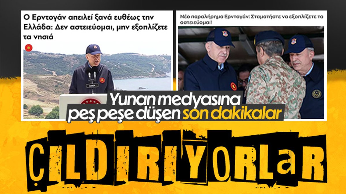 Cumhurbaşkanı Erdoğan'ın uyarısı Yunan medyasında