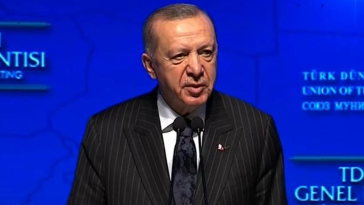 Cumhurbaşkanı Erdoğan'ın, Türk Dünyası Belediyeler Birliği Genel Kurulu'ndaki konuşması