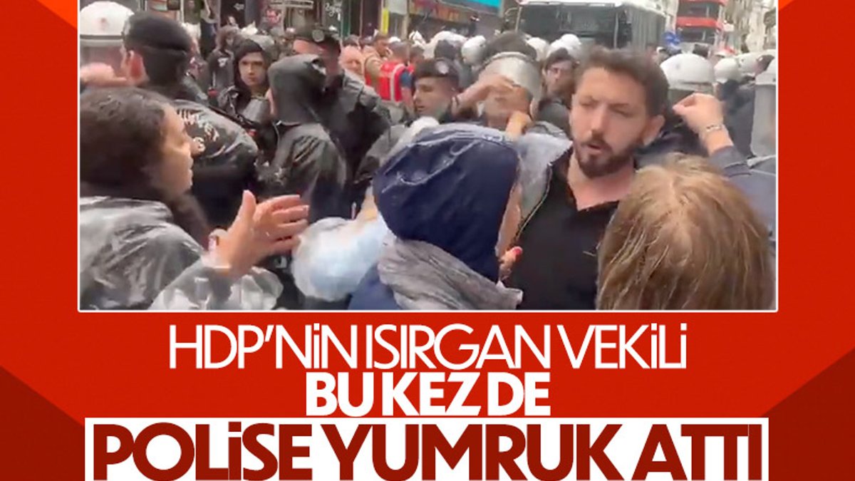 Süleyman Soylu, polise saldıran HDP'li vekilin videosunu paylaştı