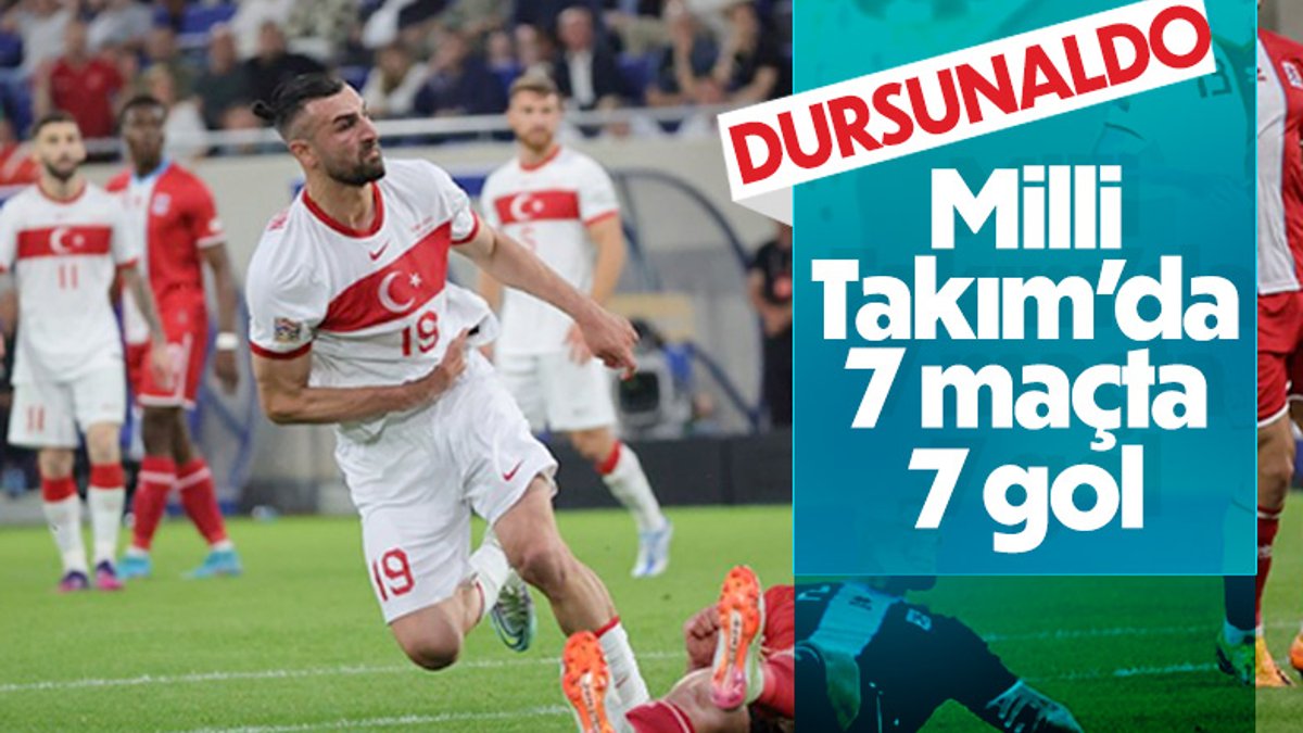 Serdar Dursun A Milli Takım'da 7 maçta 7 gol attı