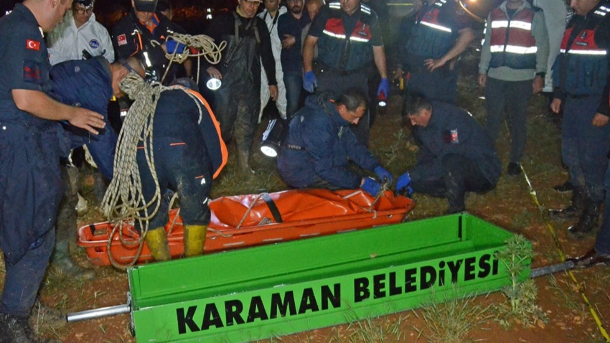Karaman'da koyun otlatan aile sele kapıldı: Anne kurtarılamadı
