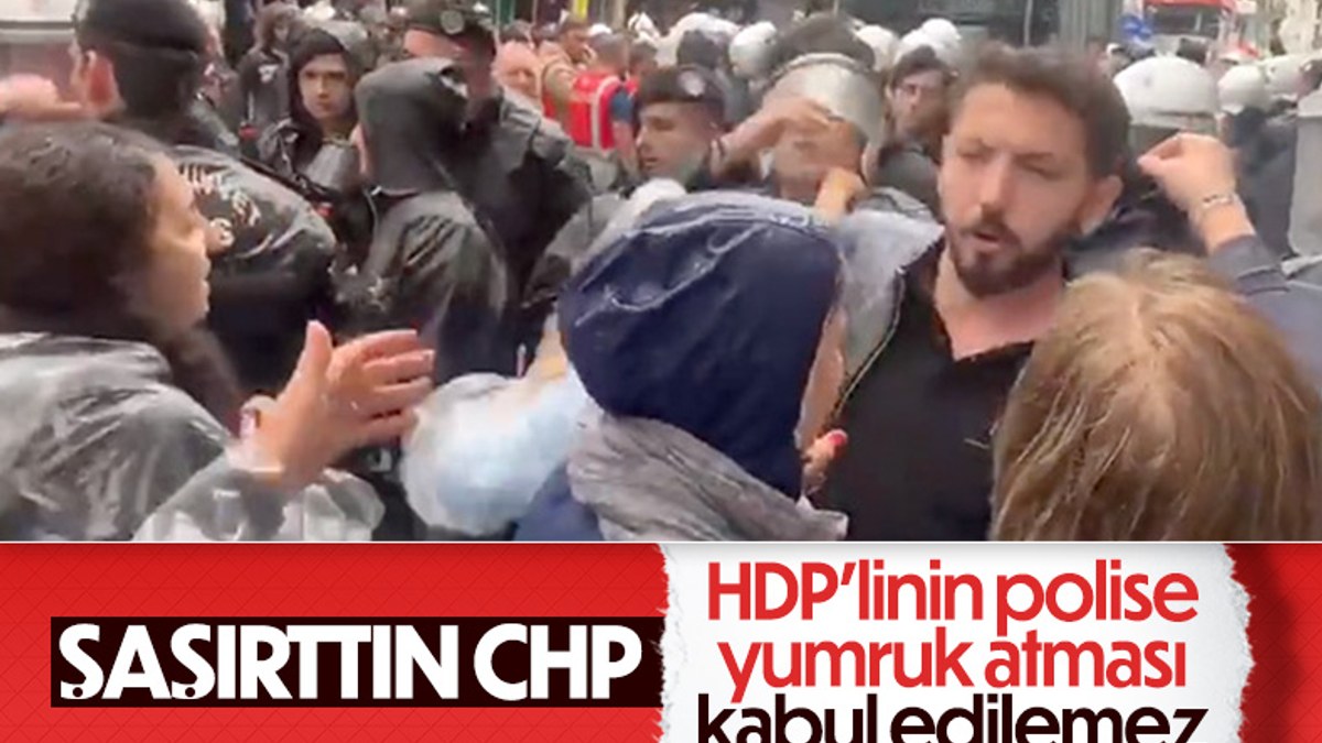 CHP'den polise yumruk atan HDP'li vekile tepki