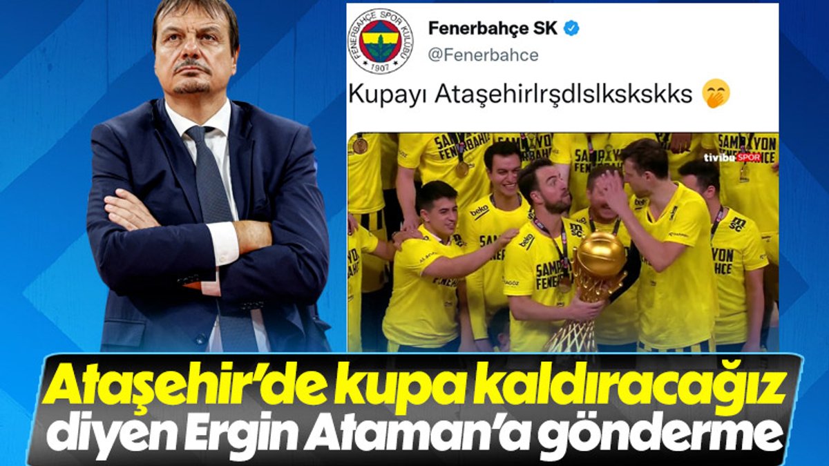Fenerbahçe'den Ergin Ataman'a şampiyonluk göndermesi