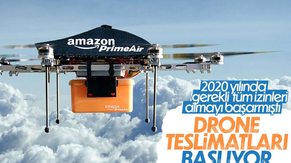 Amazon, drone ile teslimatlara bu yıl başlıyor