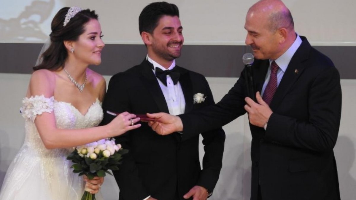 Süleyman Soylu, MHP'li vekilin kızının nikah şahidi oldu