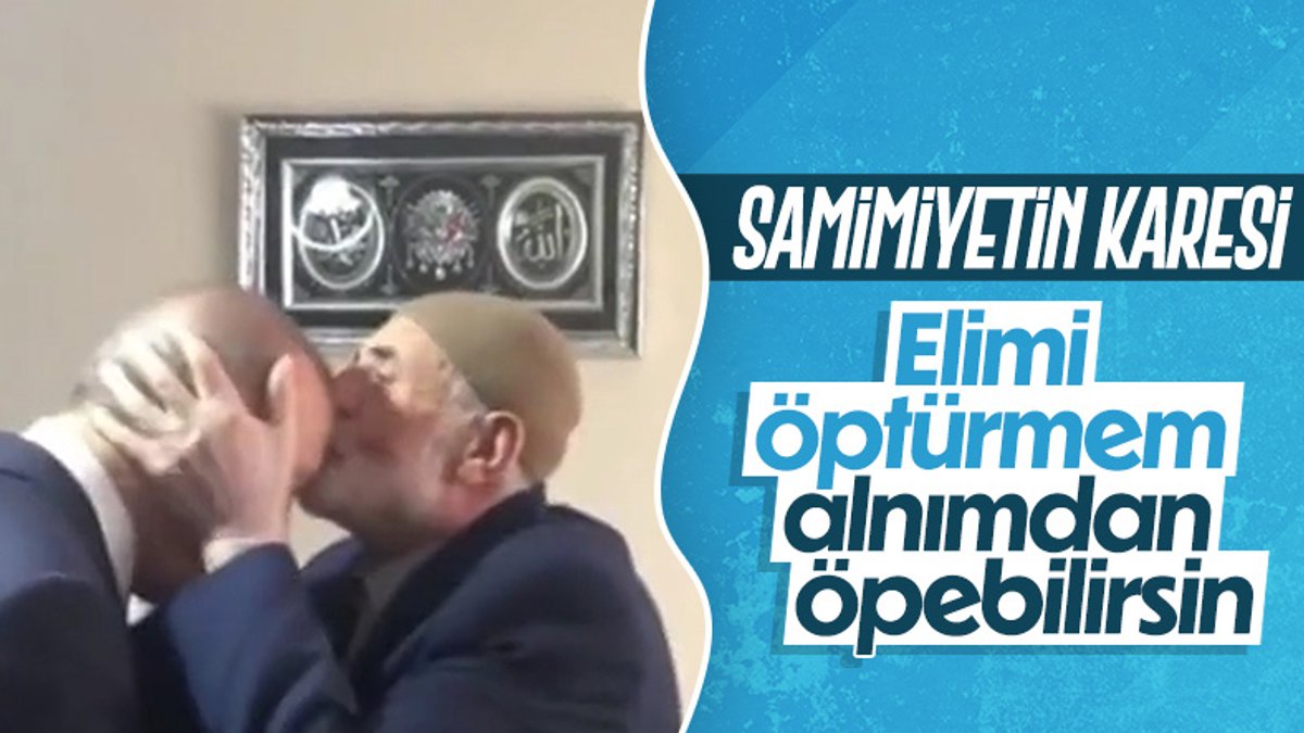 Cumhurbaşkanı Erdoğan, elini öptürmedi