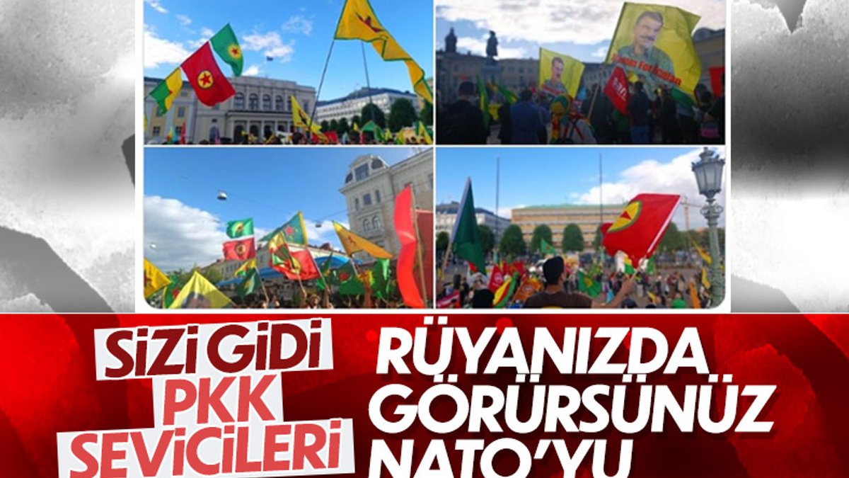 İsveç'te terör örgütü PKK/YPG yandaşlarından Türkiye karşıtı eylem