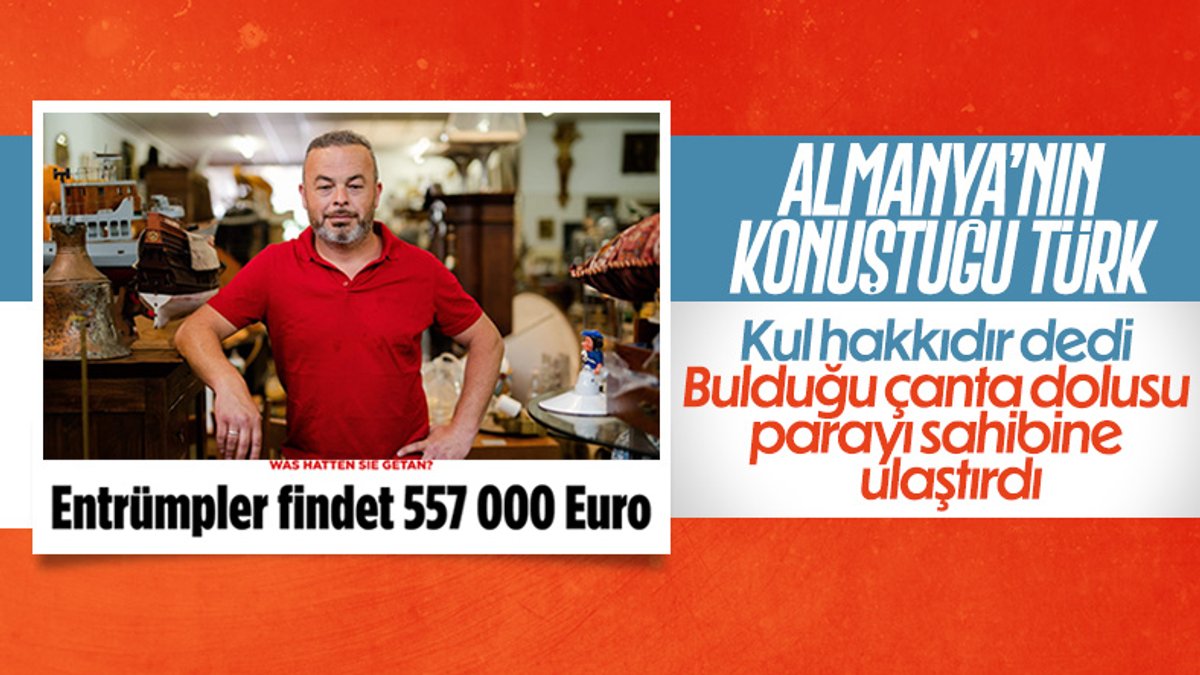 Almanya'da bulduğu 557 bin euroyu mirasçısına veren Türk
