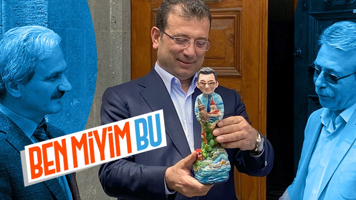 Ekrem İmamoğlu'na Trabzon'da kendi heykeli hediye edildi