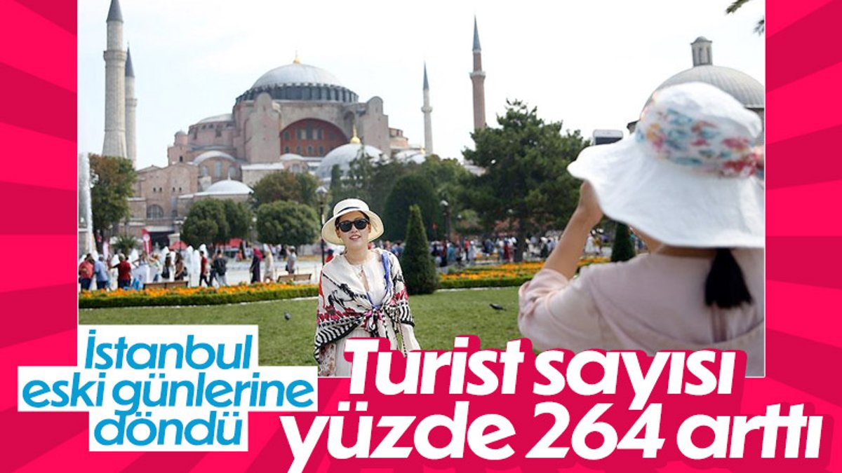 İstanbul'a gelen turist sayısında yüzde 264 artış yaşandı