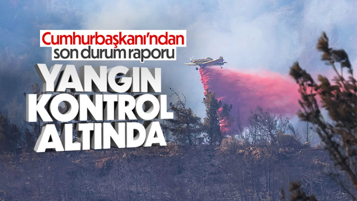 Cumhurbaşkanı Erdoğan: Yangın kontrol altında