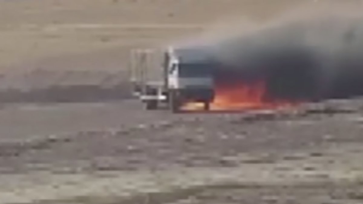 Fırat Kalkanı Harekat bölgesinde bomba yüklü araç imha edildi