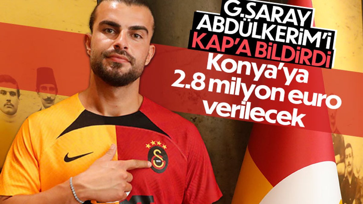 Galatasaray Abdülkerim Bardakcı'yı KAP'a bildirdi