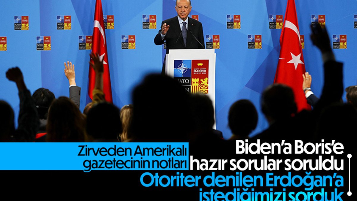 ABD'li gazetecinin NATO Zirvesi'nde Cumhurbaşkanı Erdoğan şaşkınlığı