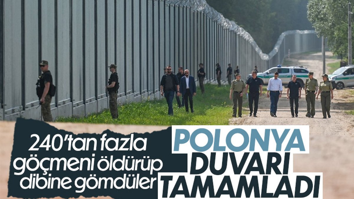 Polonya'nın Belarus sınırına inşa ettiği çelik duvar tamamlandı