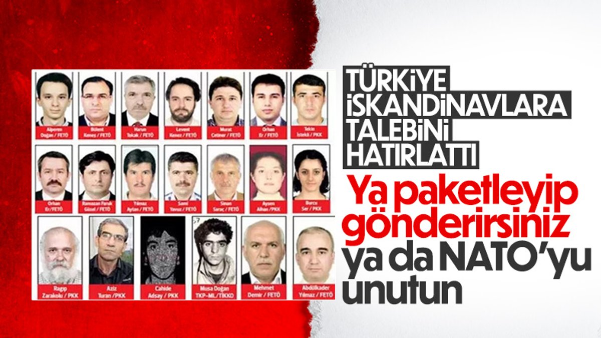 Türkiye, İsveç ve Finlandiya'ya teröristlerin iadesi için yazı gönderdi