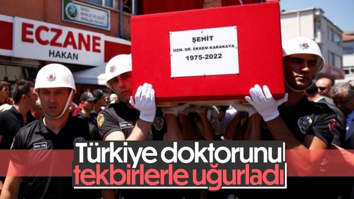 Konya'da öldürülen Dr. Ekrem Karakaya Kayseri'de son yolculuğuna uğurlandı