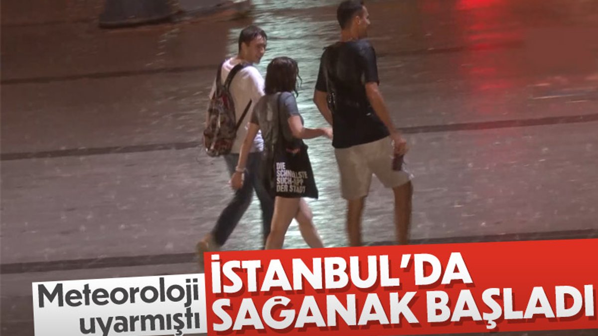 İstanbul'da sağanak etkili oluyor