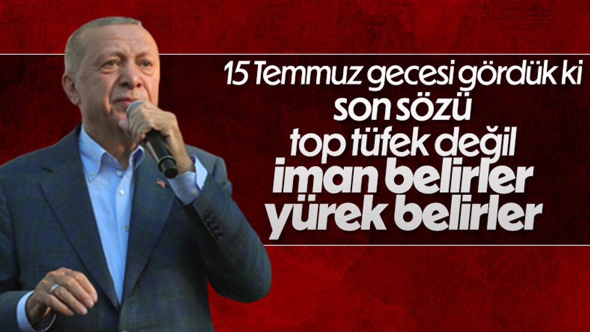 Cumhurbaşkanı Erdoğan Saraçhane'de konuştu