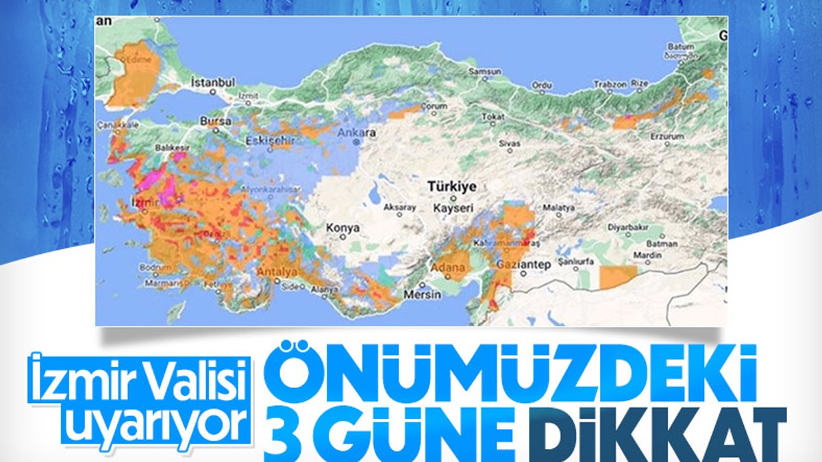 İzmir için orman yangını uyarısı