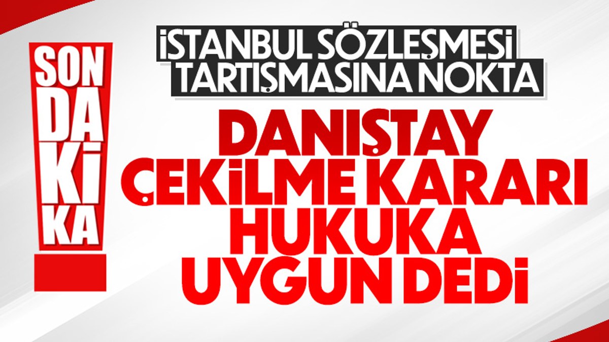 Danıştay 10. Dairesi'nden İstanbul Sözleşmesi kararı