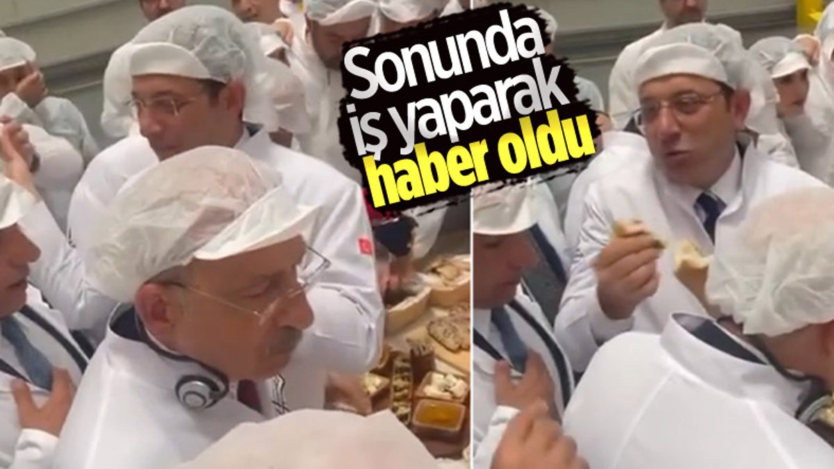 İBB Halk Ekmek Fabrikası açılışında Ekrem İmamoğlu, Kemal Kılıçdaroğlu'na ekmek bölüp verdi