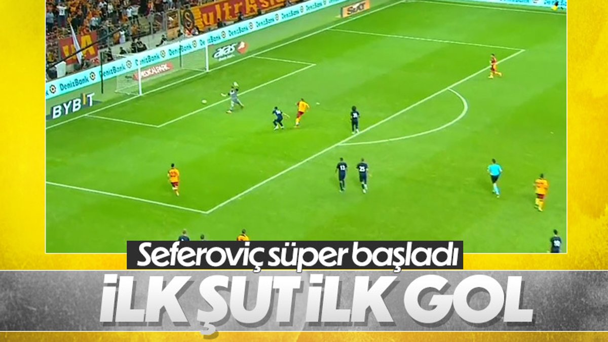 Haris Seferovic'in ilk şutu gol oldu