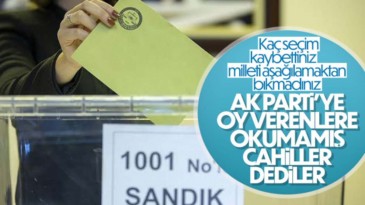 CHP'li Başkan, AK Partili seçmeni aşağıladı