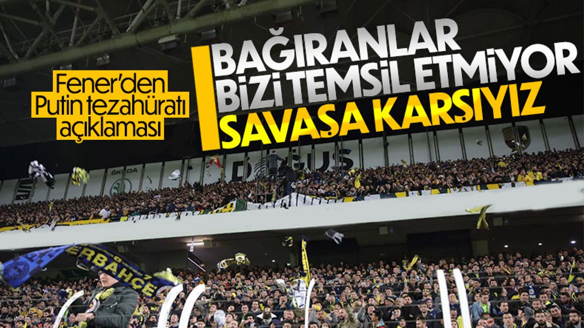 Fenerbahçe'den Ukrayna açıklaması