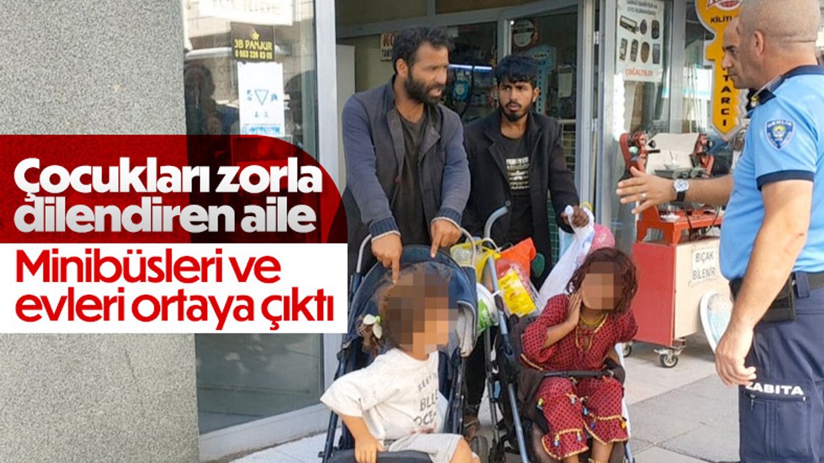 Bursa'da çocuklarını zorla dilendiren kişilerin minibüsü ve evi olduğu ortaya çıktı