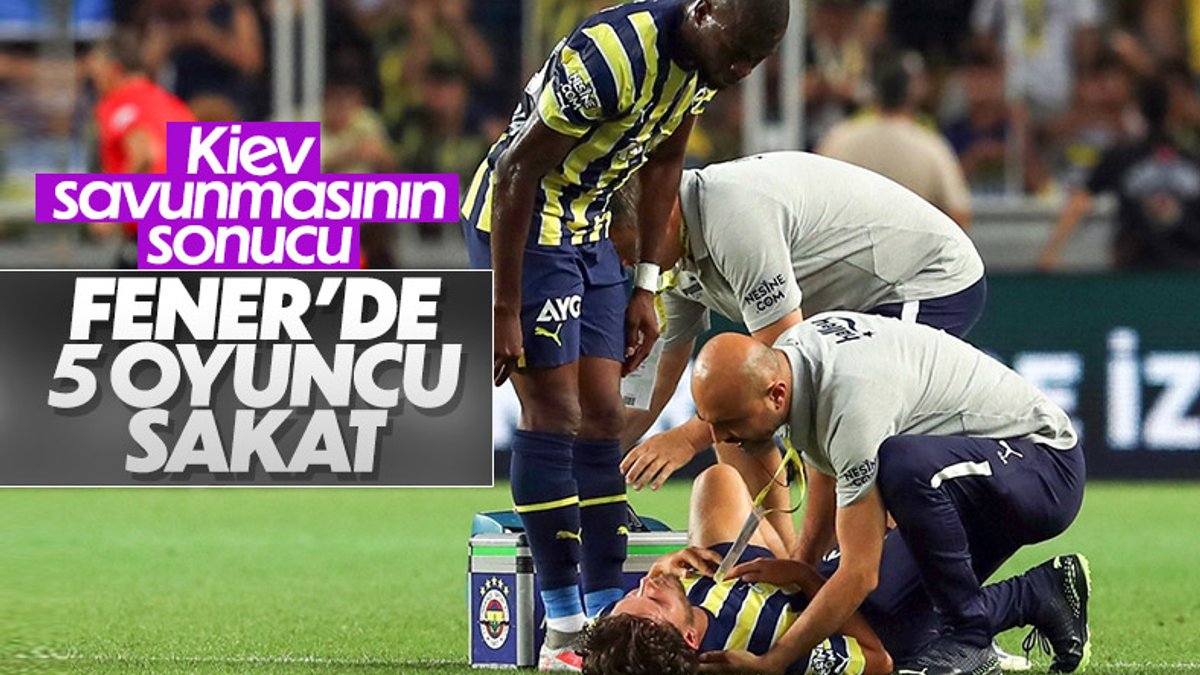 Fenerbahçe'de 5 sakatlık birden
