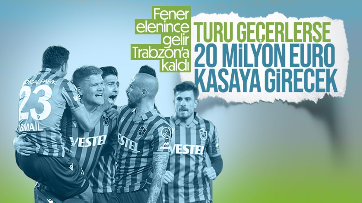Trabzonspor'a Devler Ligi'nden gelir
