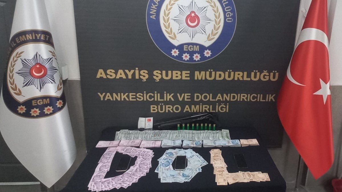 Ankara'da dolandırıcıları dolandıran 3 şüpheli yakalandı