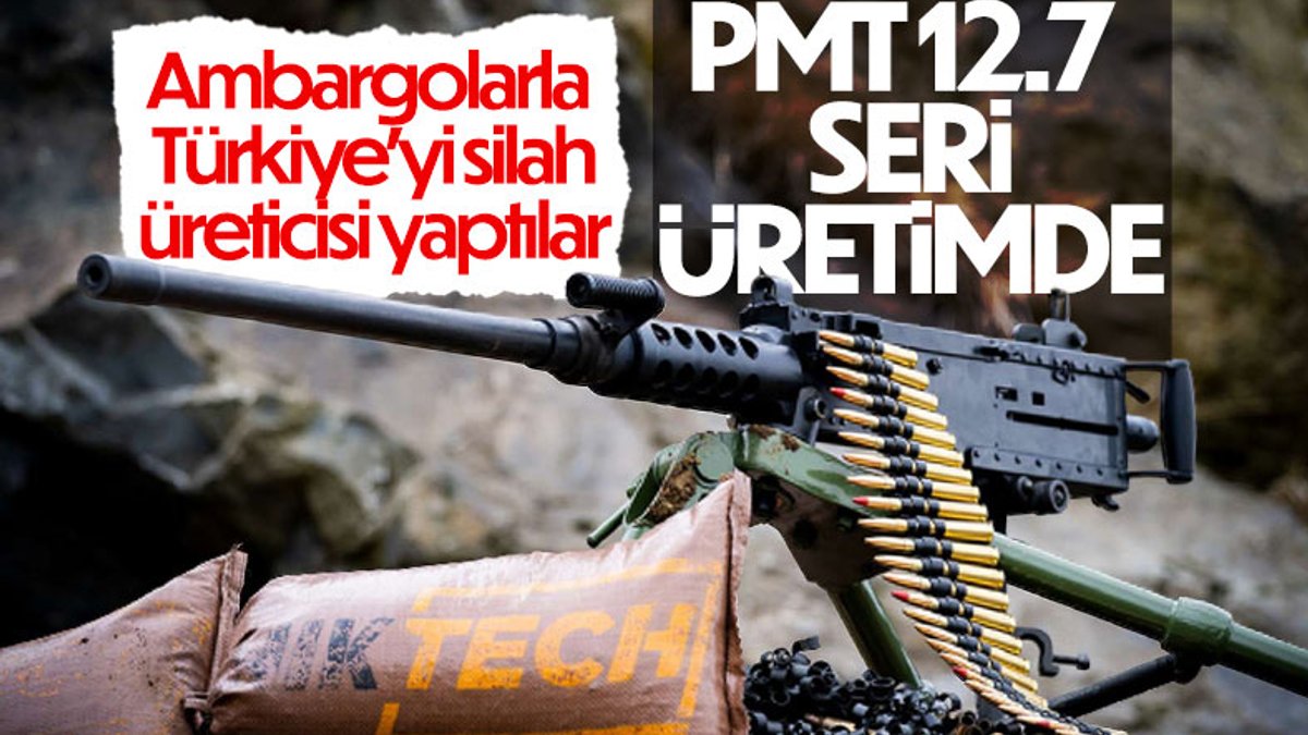 Yerli ve milli PMT 12.7 MM makineli tüfek seri üretime geçti