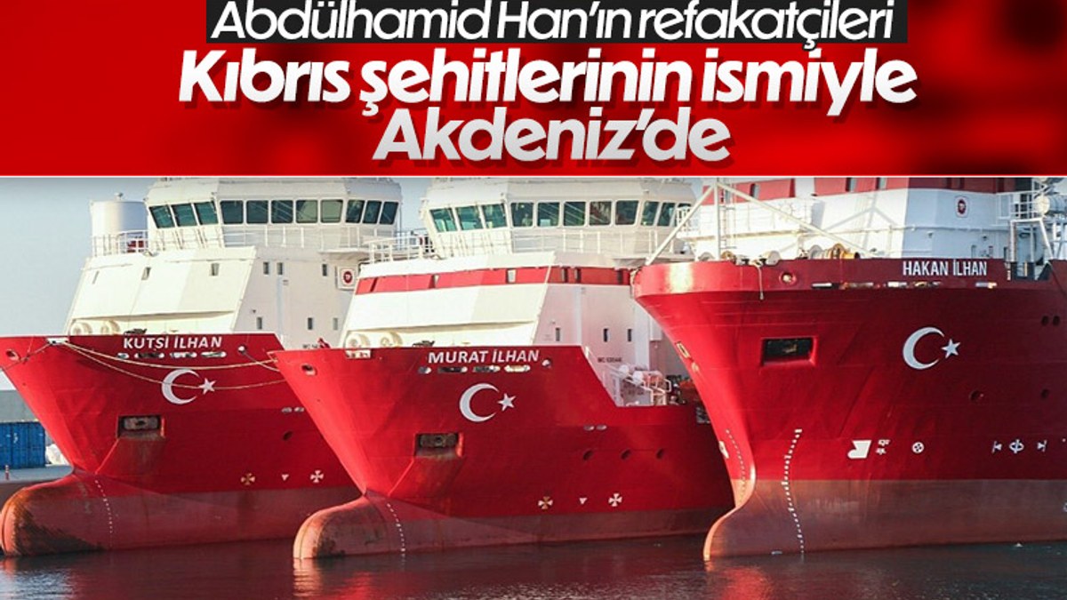 Abdülhamid Han'a eşlik eden 3 gemiye şehitlerin adı verildi
