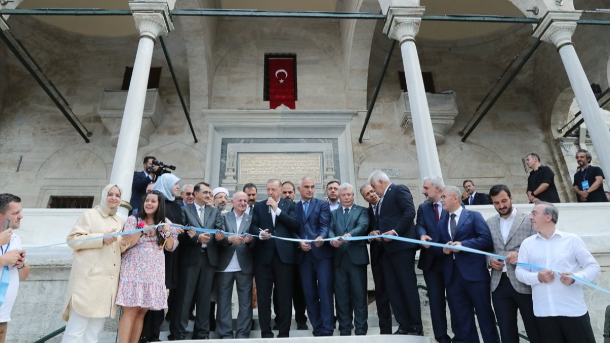Cumhurbaşkanı Erdoğan, Ayazma Camisi'ni ibadete açtı