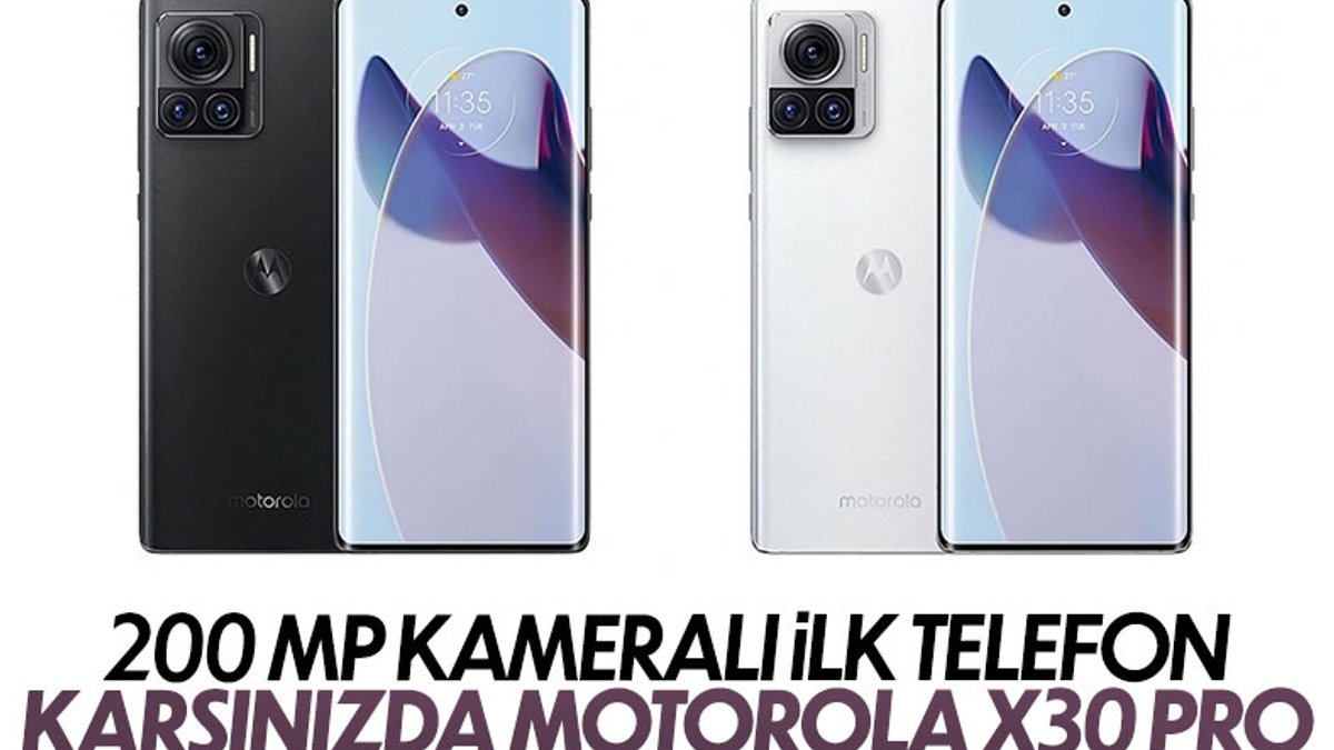 200MP kameralı ilk telefon Motorola X30 Pro tanıtıldı