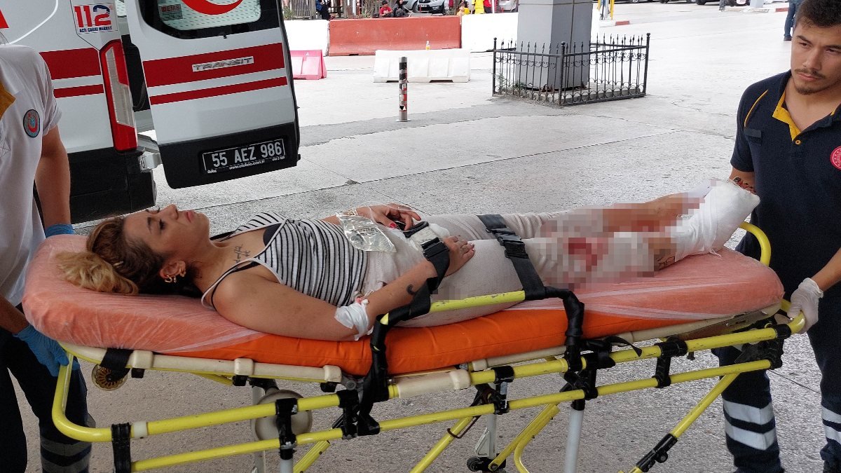 Samsun'da tüfeği kurcalayan kadın sağ bacağını yaraladı