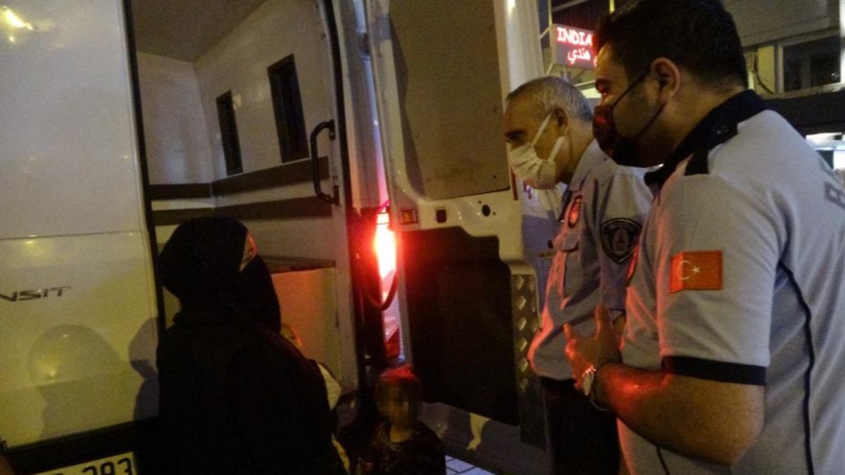 Taksim'de ikinci kez dilenirken yakalanan kadın basın mensubunu tehdit etti
