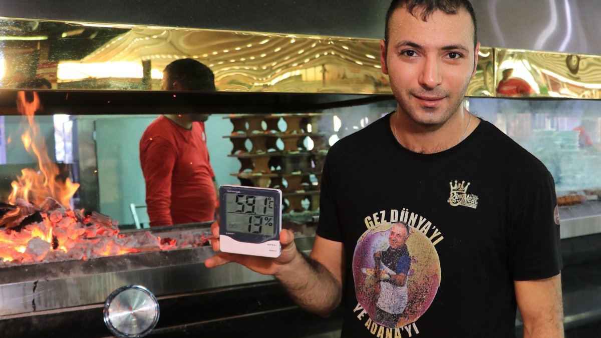Adana'da kebapçıların sıcakla imtihanı zor geçiyor