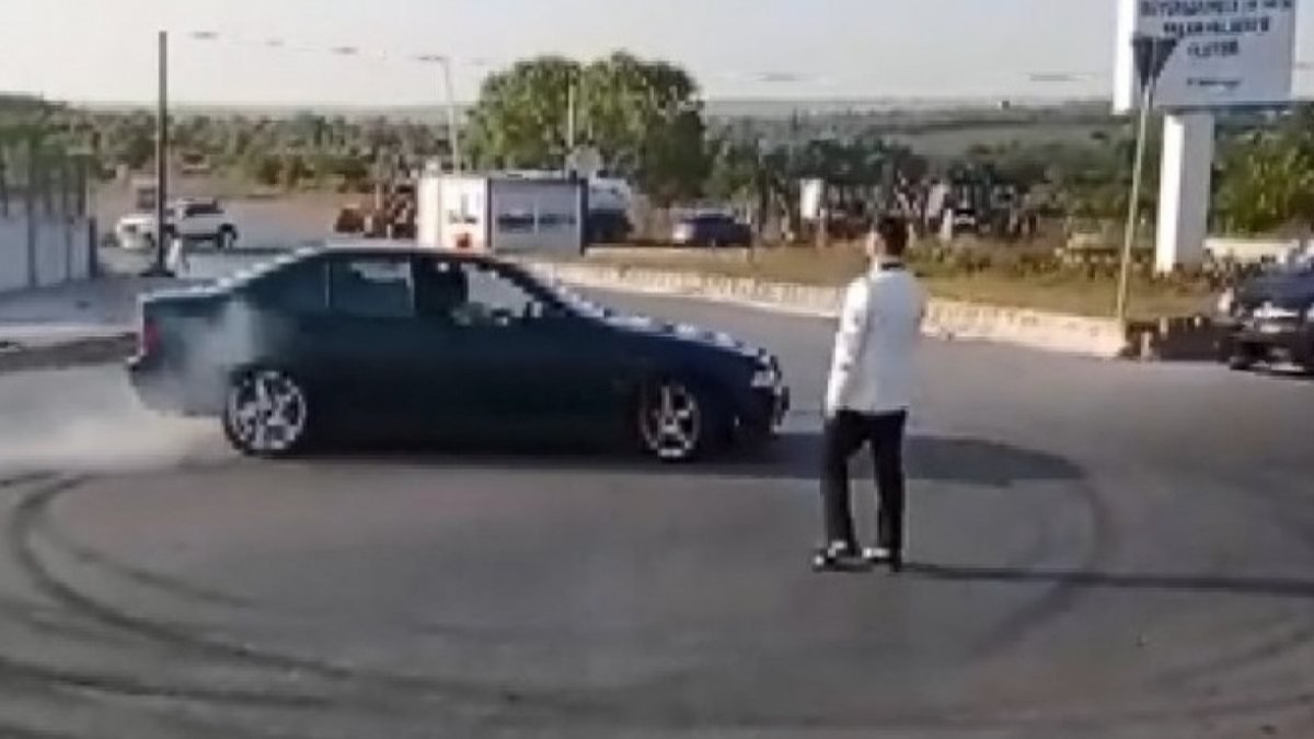 Fatih'te damadın etrafında drift atan sürücüye ceza yağdı