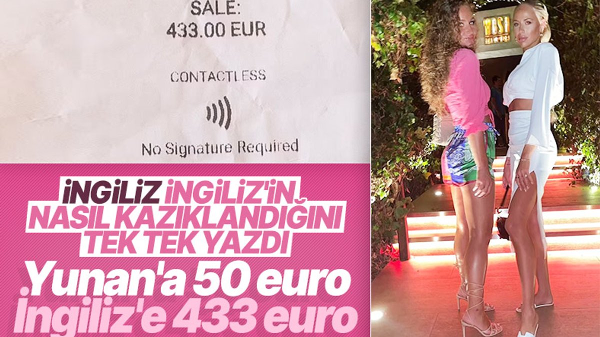 Yunanistan'da turistlere yüksek fiyatlı yemek faturaları kesildi