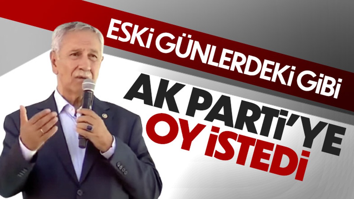 Bülent Arınç, Manisa'da AK Parti'ye destek istedi