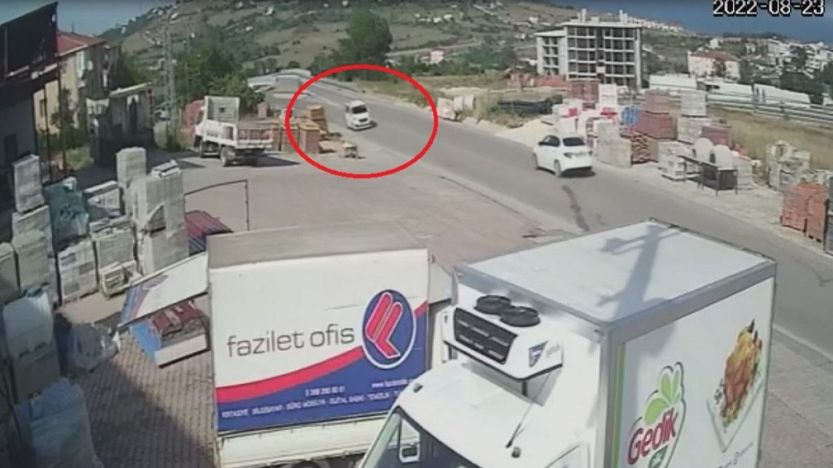 Sinop’ta, iş yerine silahlı saldırı anları kamerada