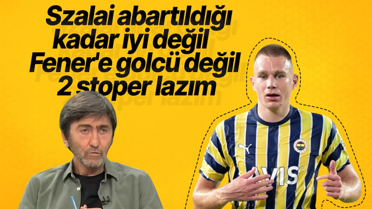 Rıdvan Dilmen: Fenerbahçe'ye stoper gerek
