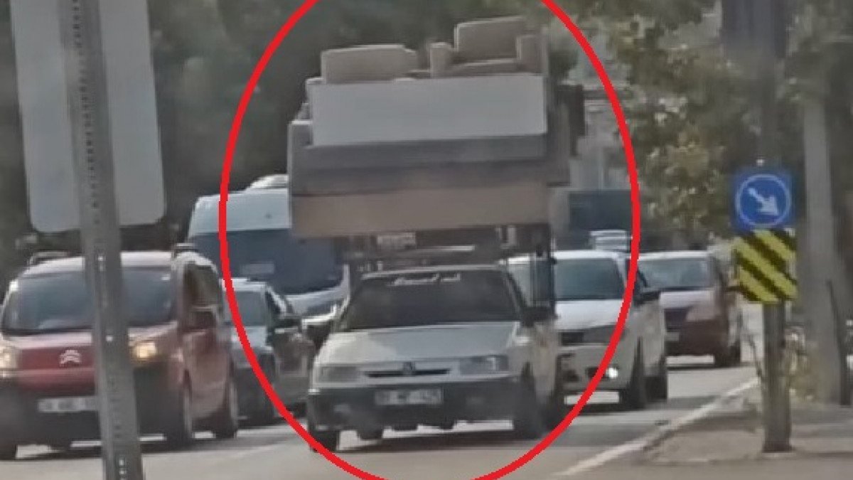 Bursa'da sürücülerin tehlikeli eşya taşımacılığı kamerada