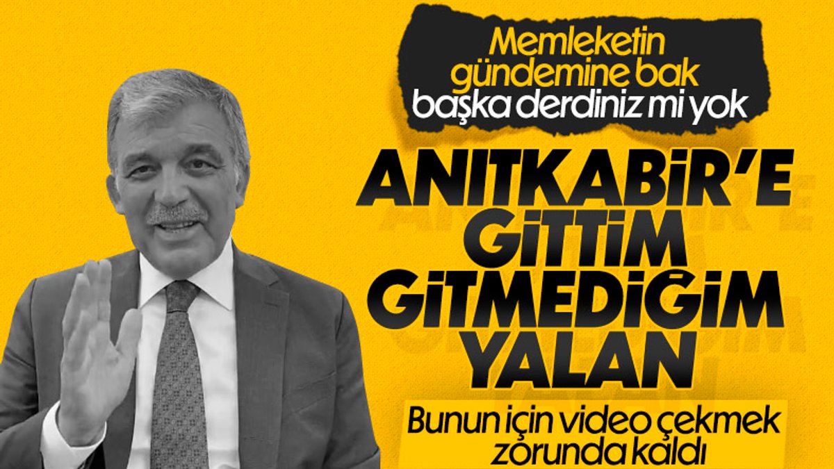Abdullah Gül’den 30 Ağustos açıklaması geldi: Hasta değilim